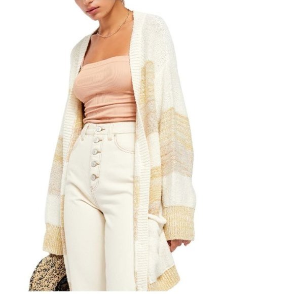 Free People Southport Oversized Beach Cardigan - Picture 2 of 8